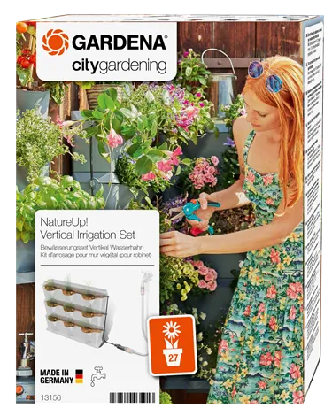 Комплект микрокапельного полива для вертикального садоводства для 9 горизонтальных горшков Gardena 13156-20