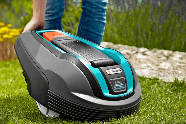 Установка роботов-газонокосилок