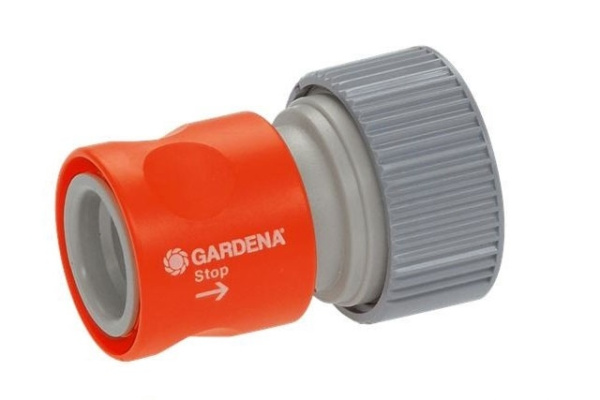 Коннектор с аквастопом Gardena «Профи» 02814-20
