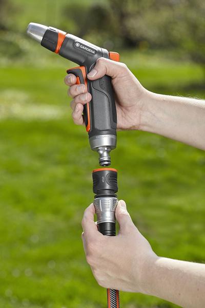 Коннектор Gardena Premium 13мм  с аквастопом 18253-20