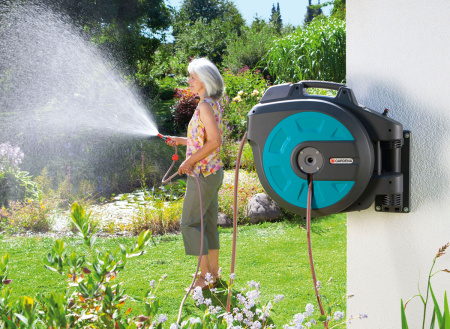 Катушка для шлангов настенная автоматическая Gardena 35 08024-20