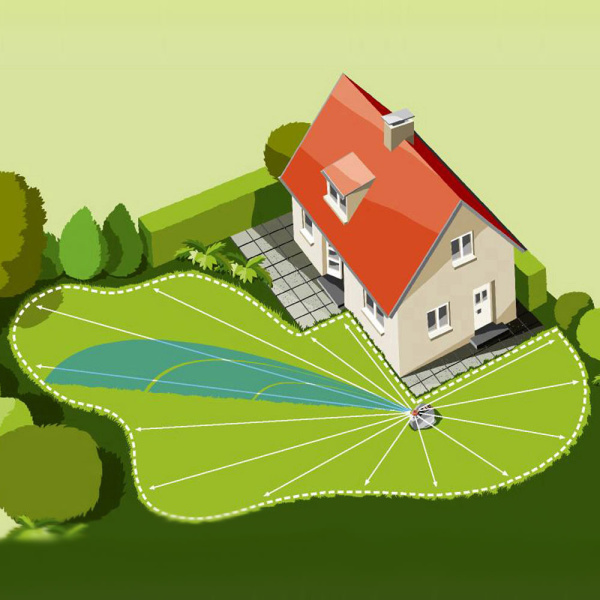 Дождеватель мобильный Gardena AquaContour Automatic 08133-20