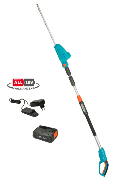 Телескопические ножницы для живой изгороди аккумуляторные Gardena THS 42/18V  с АКБ 14732-20