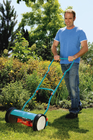 Механическая, барабанная газонокосилка Gardena 300 04020-20