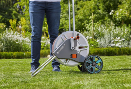 Тележка для шлангов металлическая AquaRoll M Gardena 18541-20