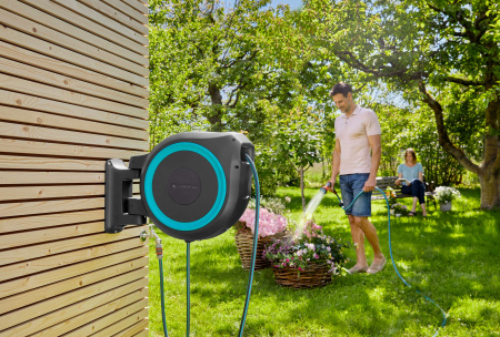 Катушка со шлангом настенная автоматическая Gardena Box RollUp XL 18630-20 