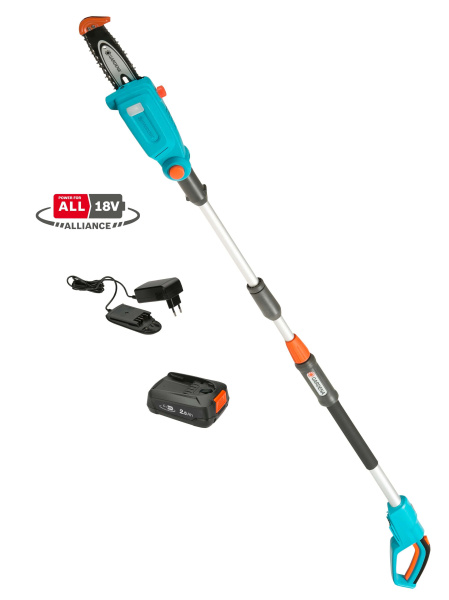 Телескопическая пила для обрезки высоких веток аккумуляторная Gardena TCS 20/18V с АКБ 14770-20